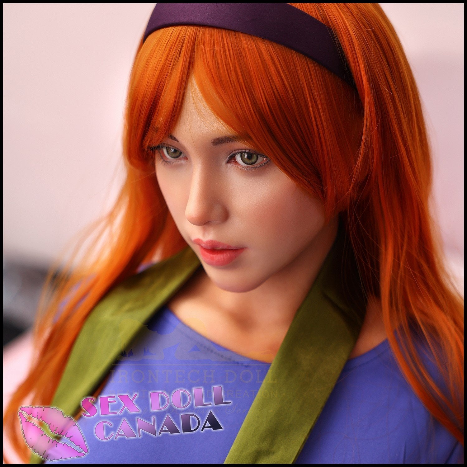 IRONTECH Realistic Sex Doll Red Head Small Waist Elf Fantasy Cosplay