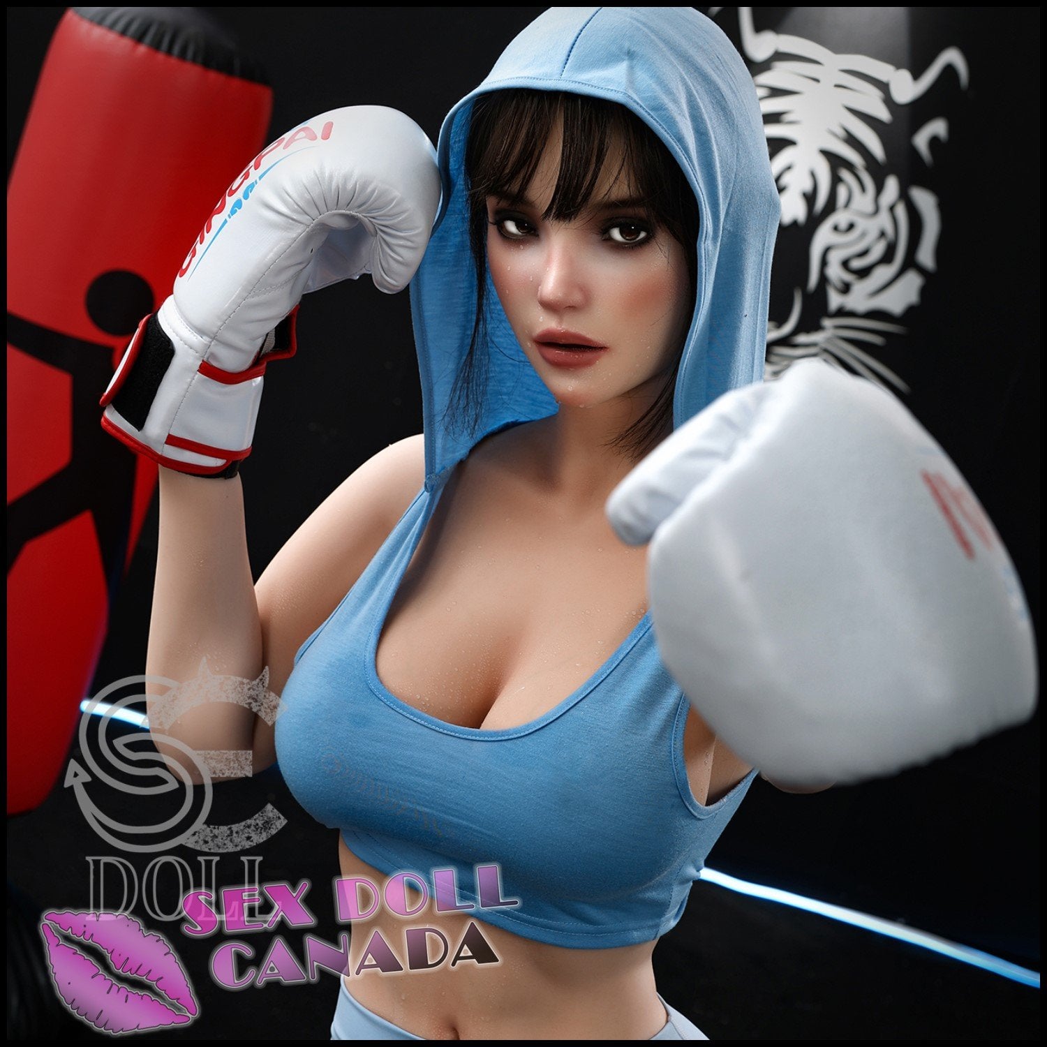 SE DOLL Realistic Sex Doll Western American Brunette Hair Big Tits Breasts