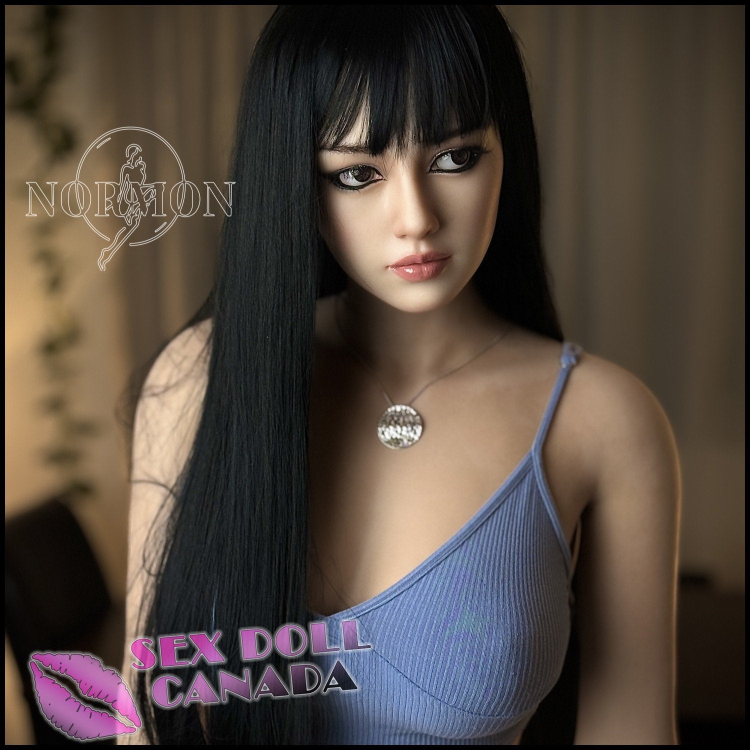 Normon Doll Realistic Sex Doll Big Tits Breasts Black Hair Curvy Full Body