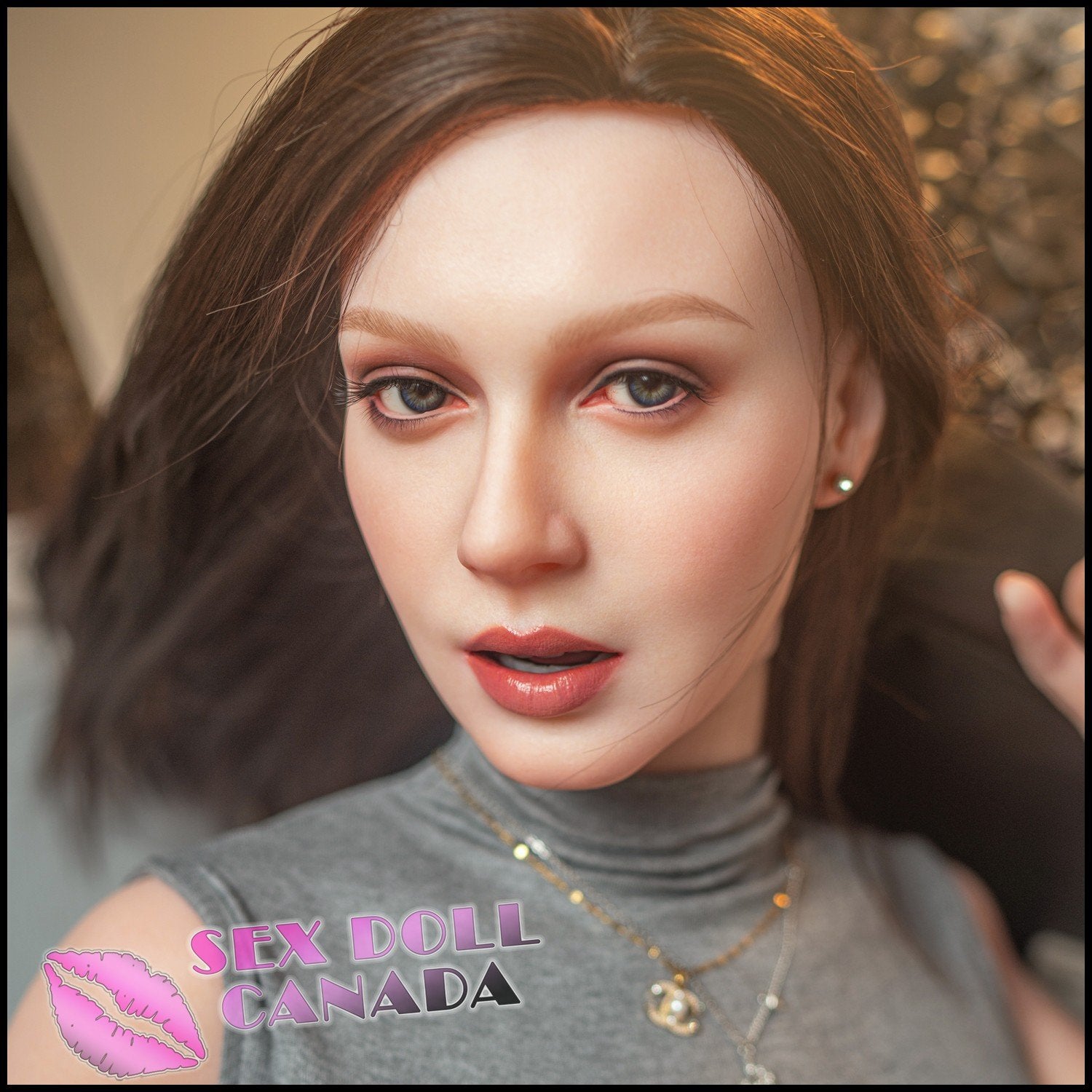 Zelex Realistic Sex Doll Big Thick Thighs Western American Brunette Hair