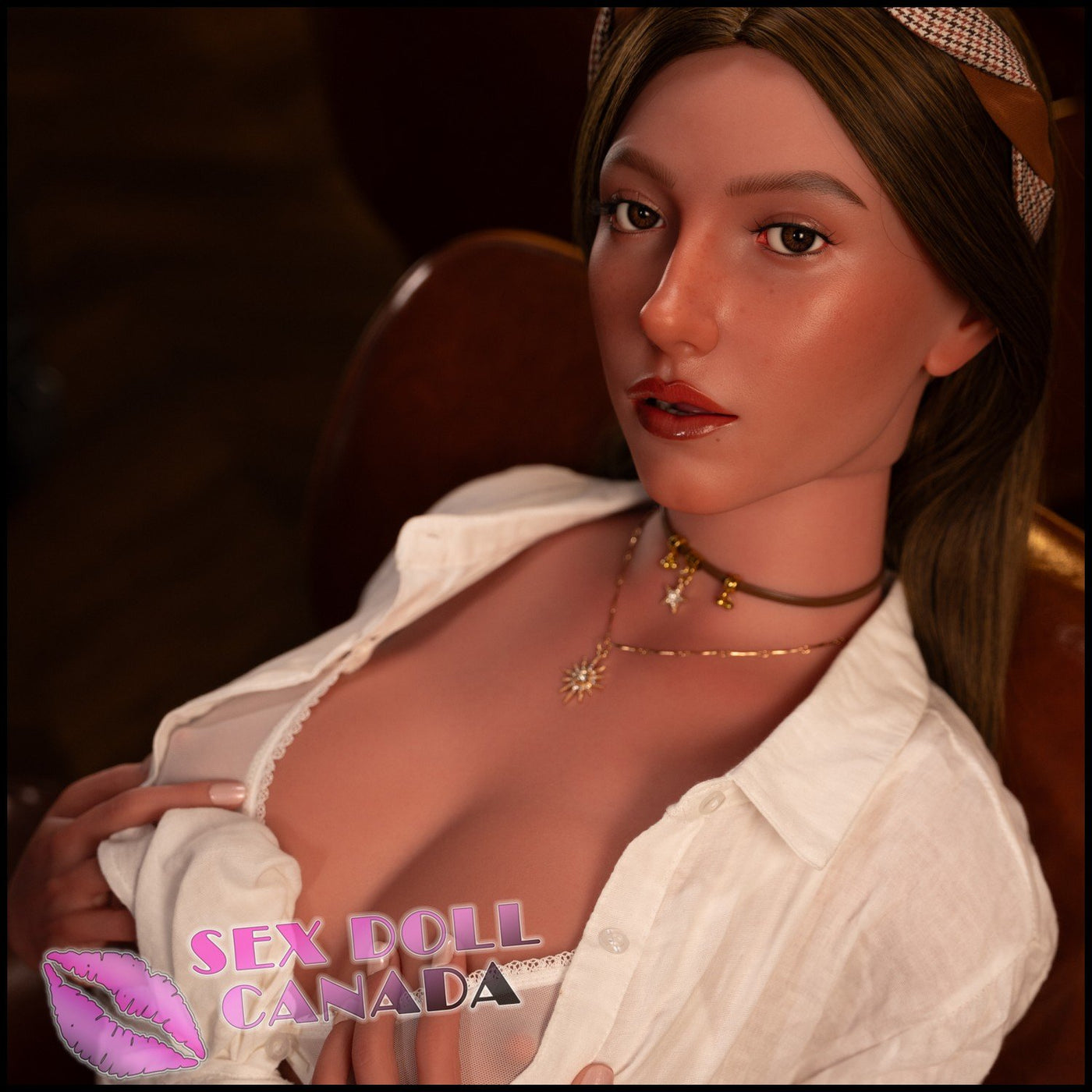 172 (5'8") E-Cup Sarah Tan (Head #ZXE215_1) Full Silicone - Zelex SLE