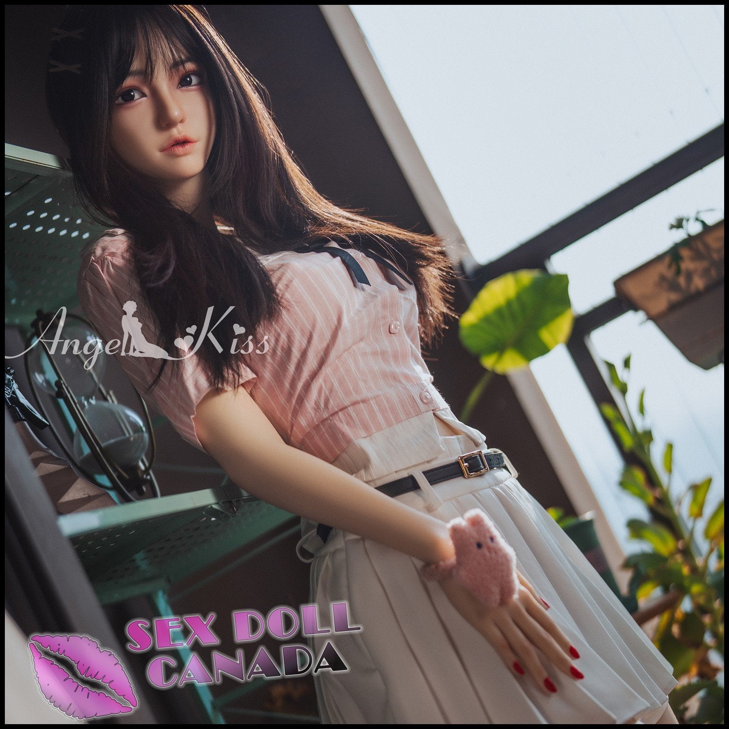 Angel Kiss Realistic Sex Doll Brunette Hair Big Tits Breasts Small Waist