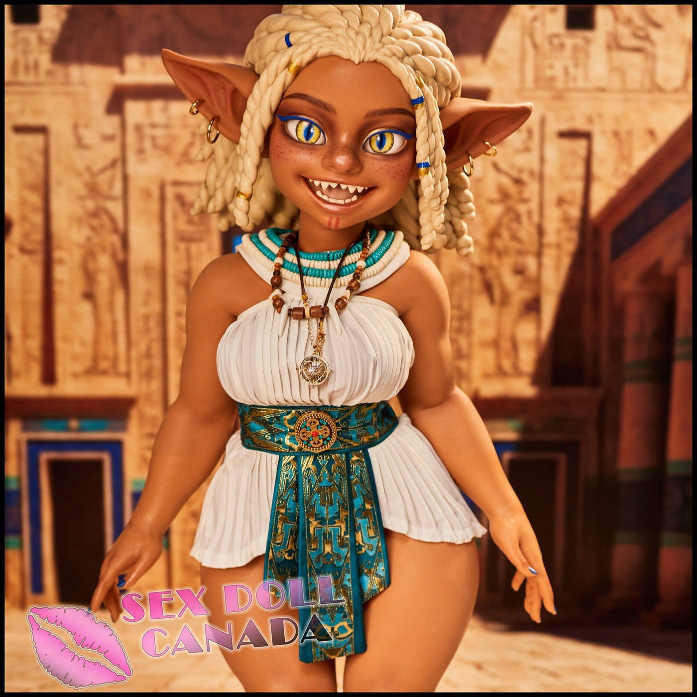 70 (2'4") D-Cup Kaela Suntan - Full Silicone - Climax Doll