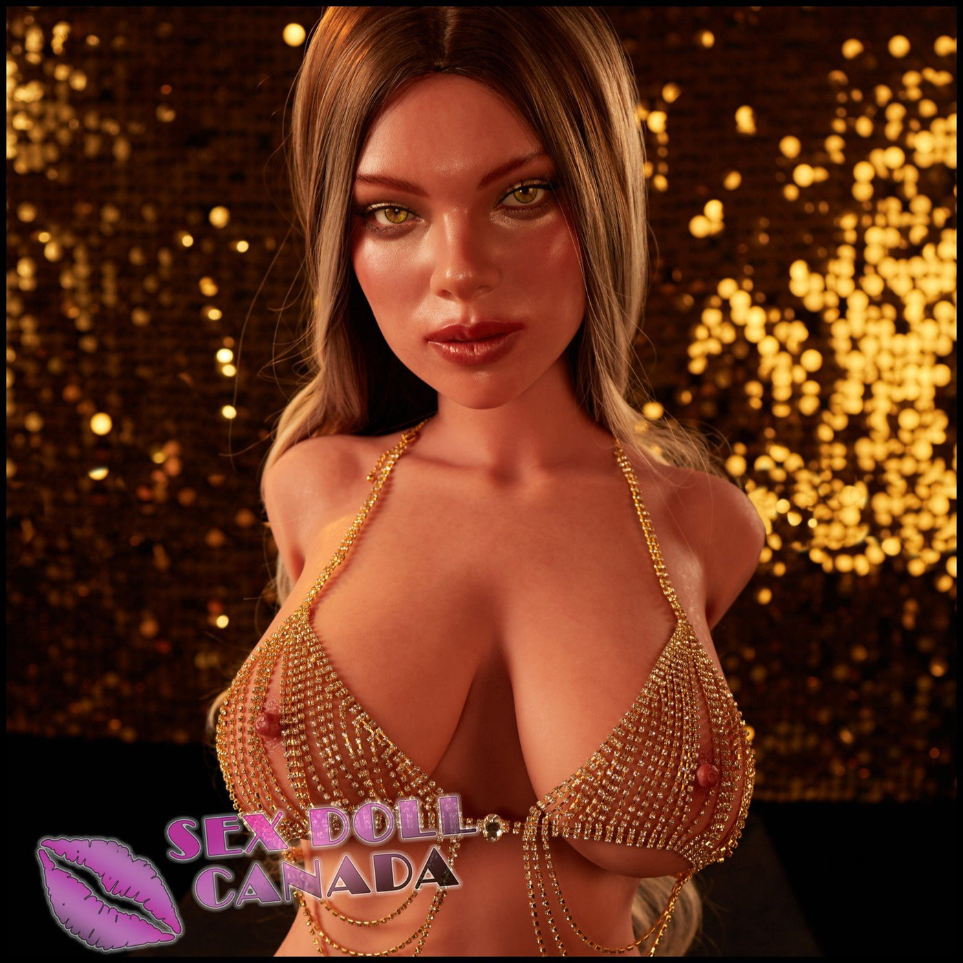 80 (2'7") E-Cup Hedia Black (Head #662) Full Silicone - Climax Doll