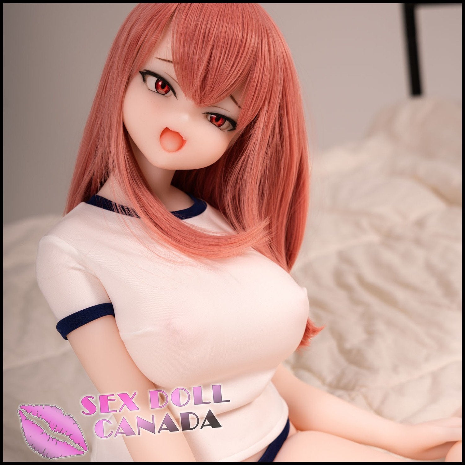 IROKEBIJIN Realistic Sex Doll Small Waist Red Head Cartoon Hentai Anime