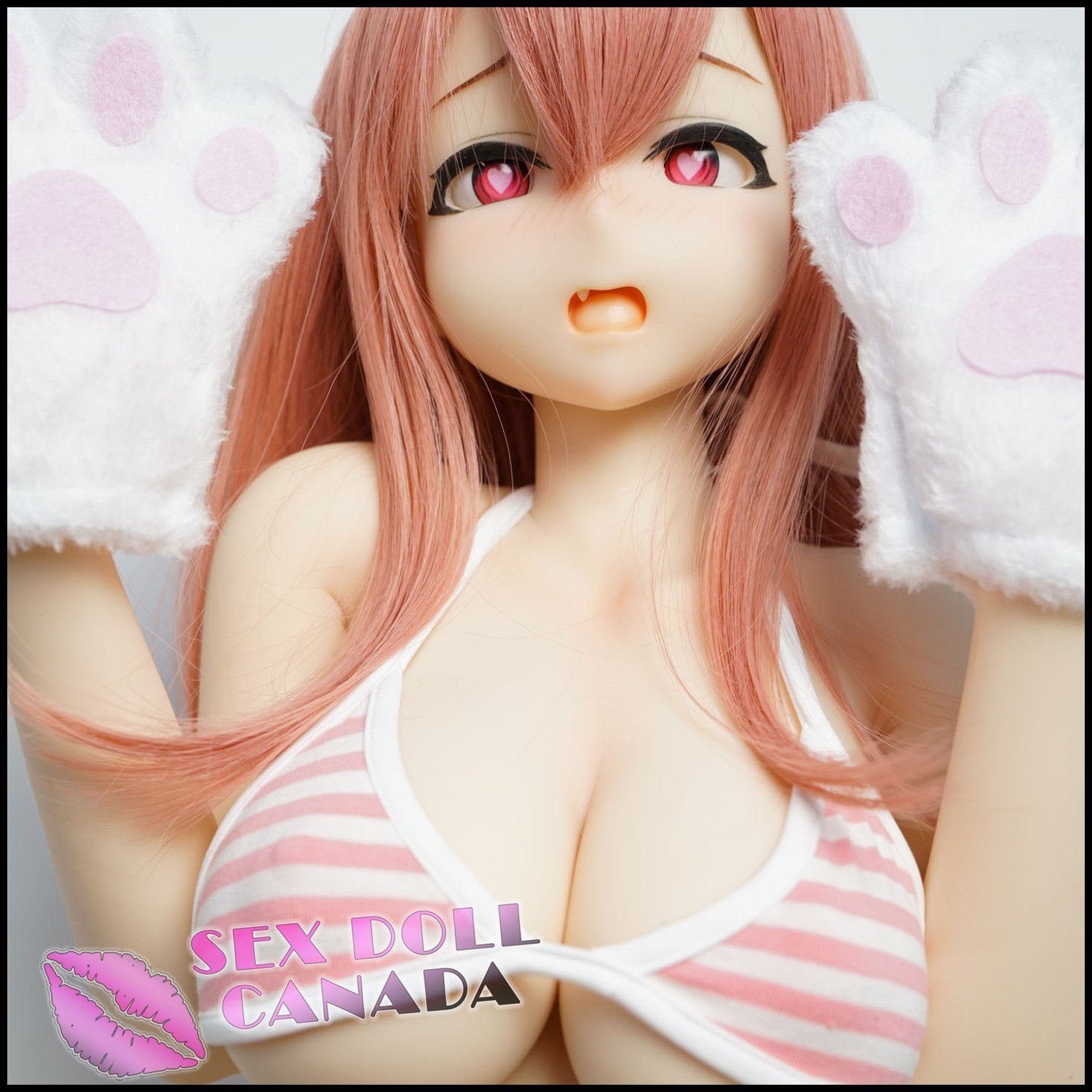 IROKEBIJIN Realistic Sex Doll Pink Purple Hair Cartoon Hentai Anime Mini