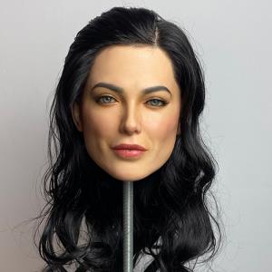 Tara Silicone Head With Implanted Hair and Eyebrows