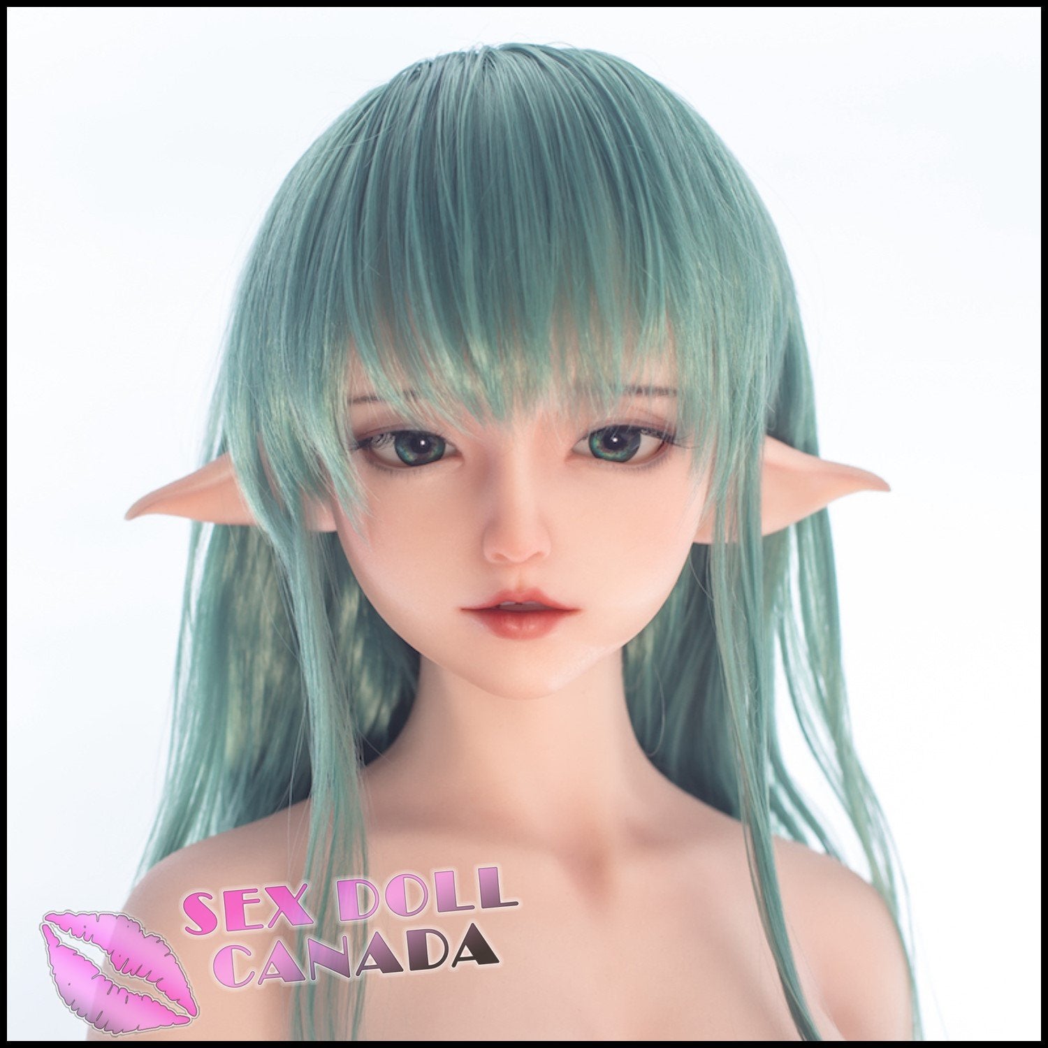 Sanhui Dolls Realistic Sex Doll Green Hair Curvy Full Body Mini