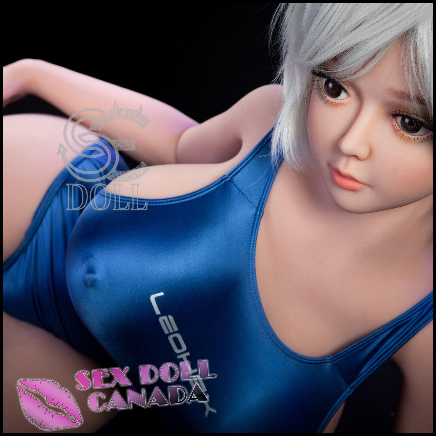SE DOLL Realistic Sex Doll Small Waist Gray Silver White Hair Mini