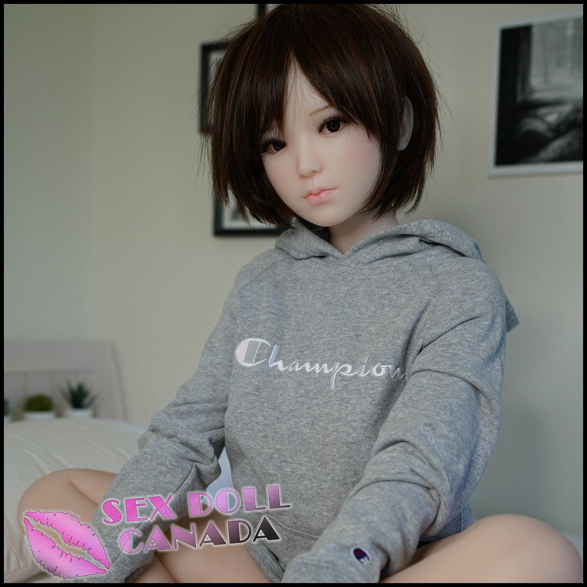 130 (4'3") D-Cup Eirian Black Hair - Full Silicone - Piper Doll