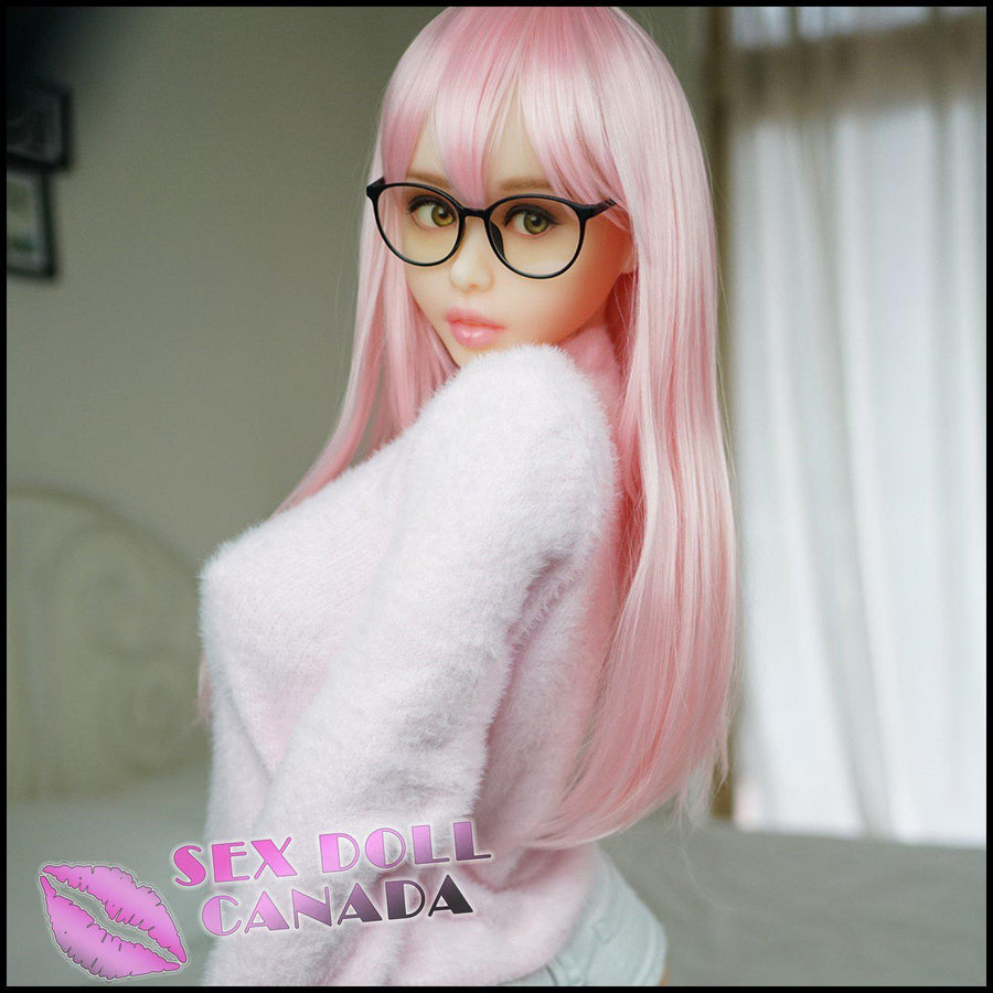  Piper Realistic Sex Doll Short Petite Pink  Purple Hair Curvy  Full Body