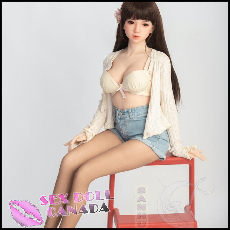  Sanhui Dolls Realistic Sex Doll Brunette Hair Big Tits  Breasts Small Waist