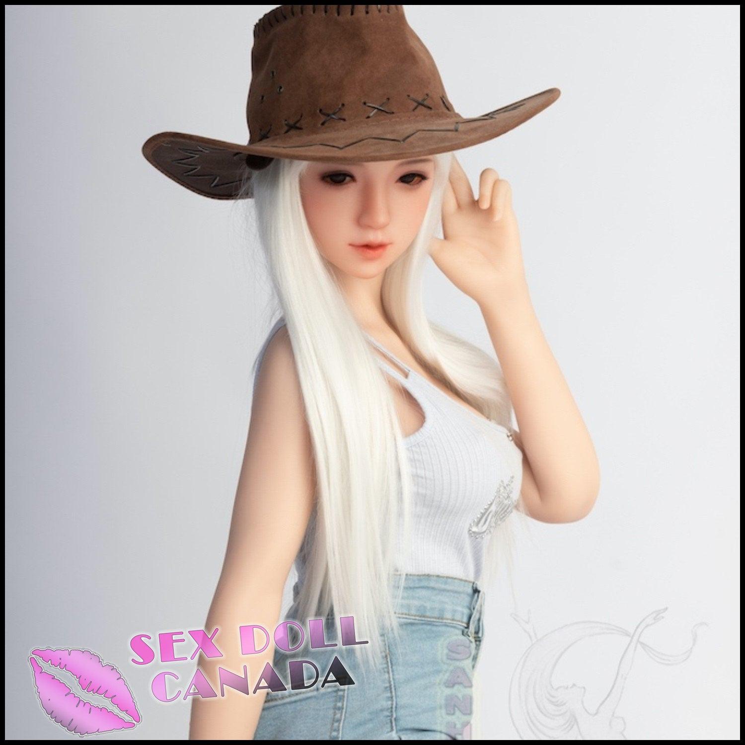 Sanhui Dolls Realistic Sex Doll Blonde Hair Small Waist Curvy  Full Body