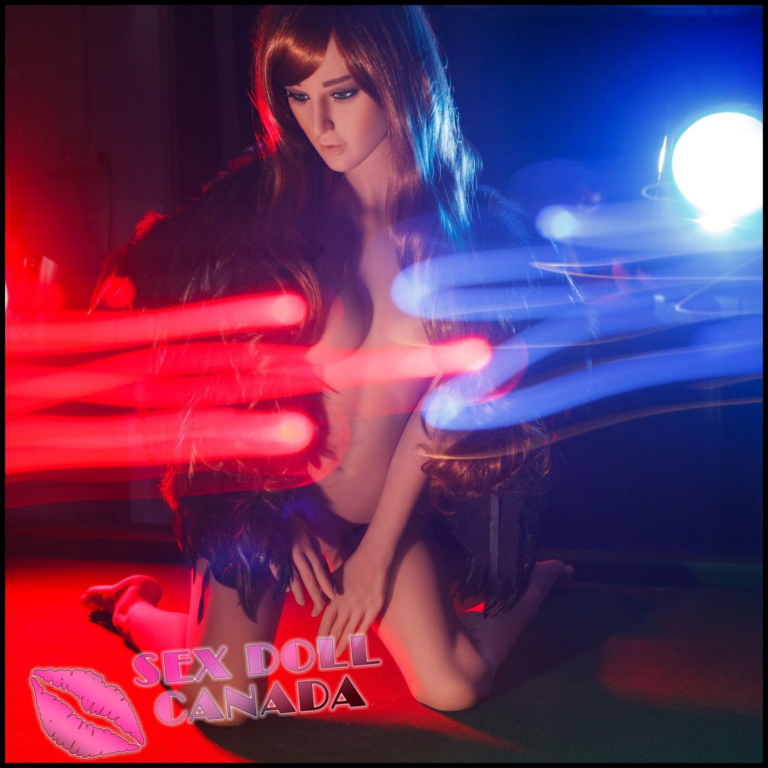 Climax Realistic Sex Doll Brunette Hair Small Waist Big Tits Breasts