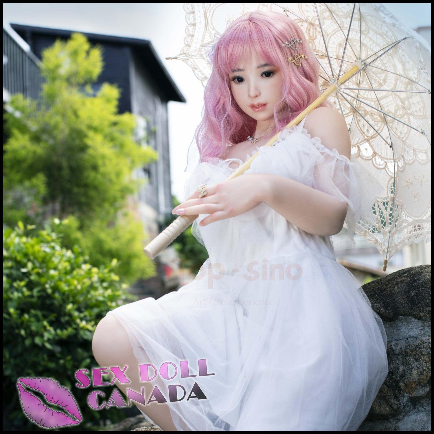 Top Sino (Sino-Doll) Realistic Sex Doll Short Petite Big Tits Breasts Pink Purple Hair