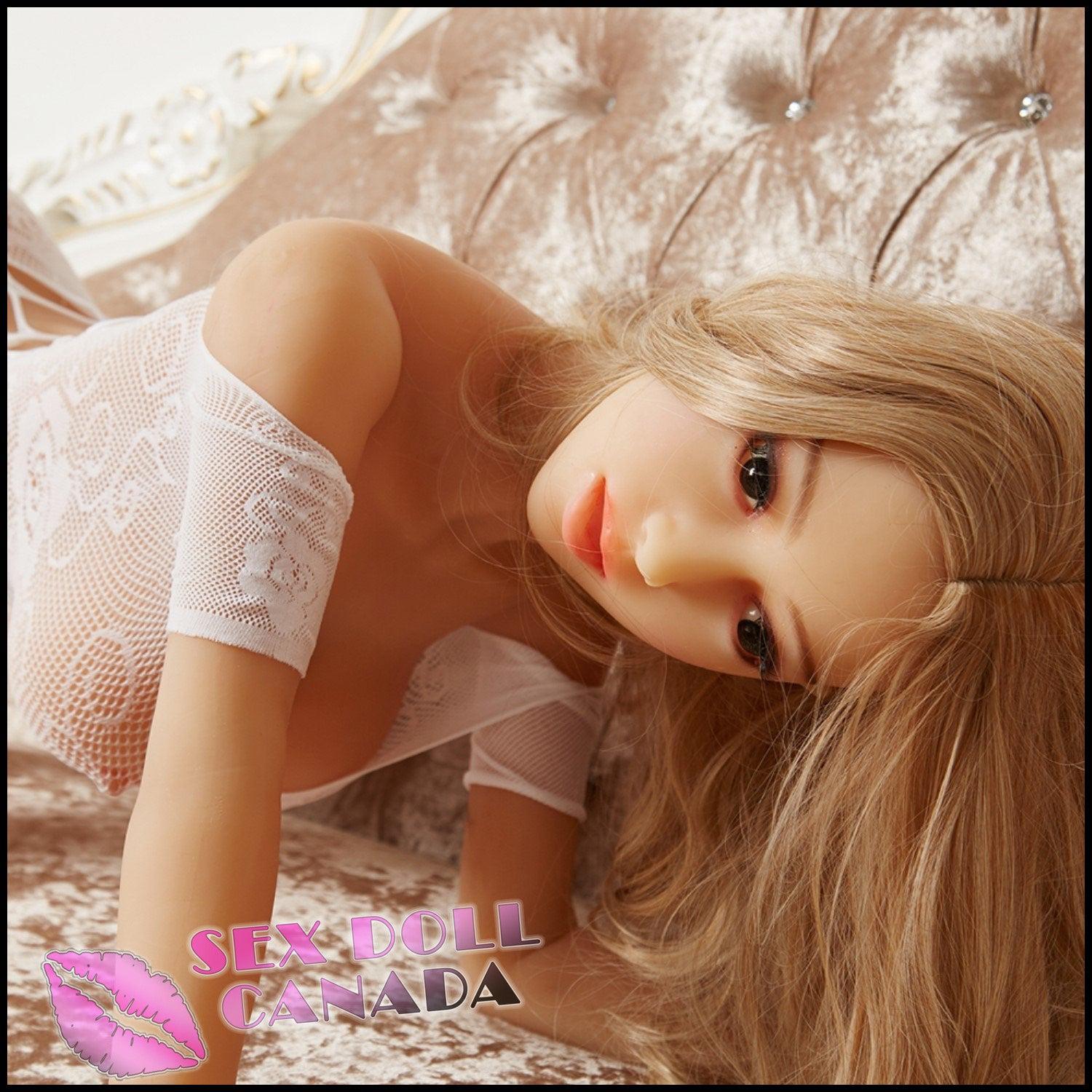 6YE Realistic Sex Doll Asian  Japanese  Chinese Short Petite Blonde Hair