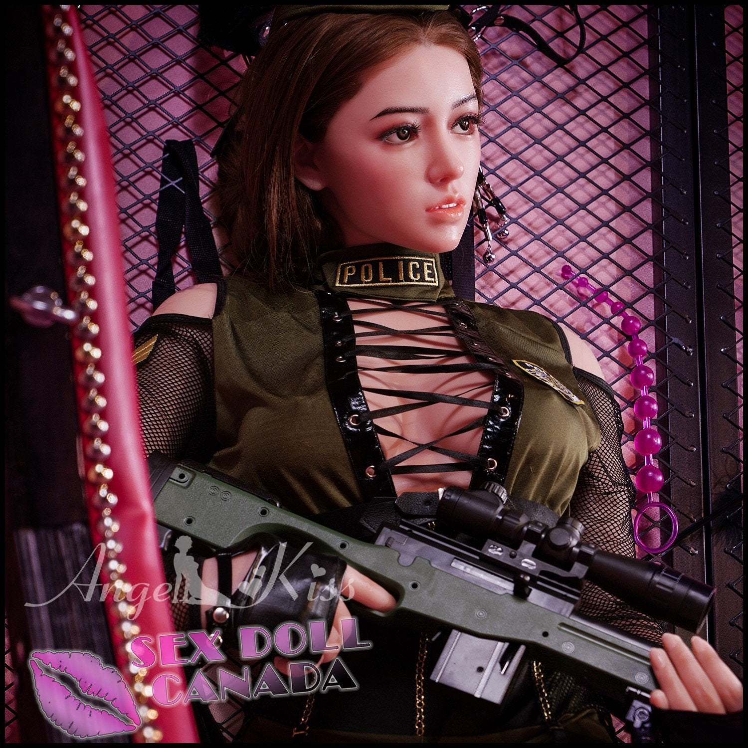 Angel Kiss Realistic Sex Doll Curvy Full Body Asian Japanese Chinese Brunette Hair