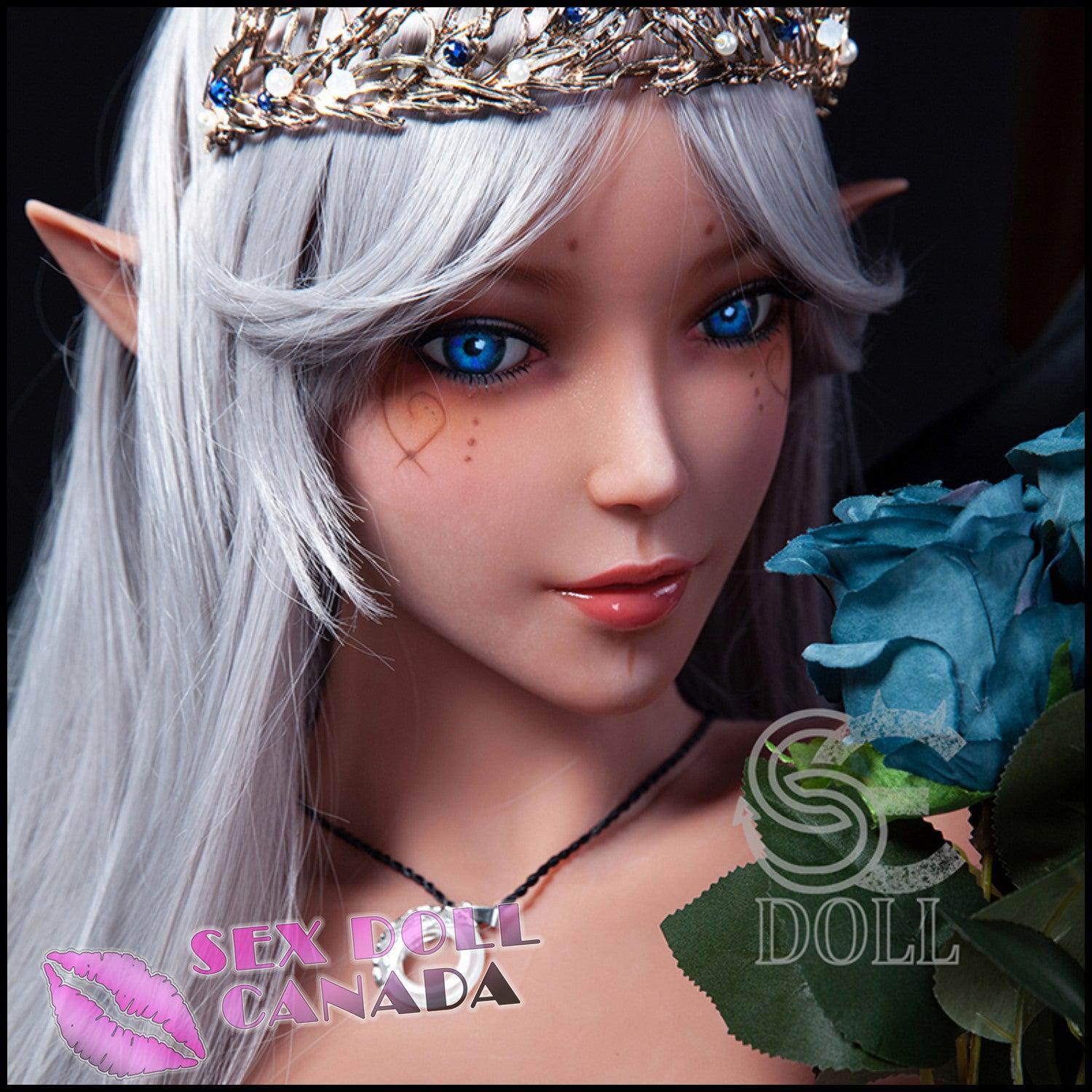 SE DOLL Realistic Sex Doll Small Waist Short Petite Gray Silver White Hair