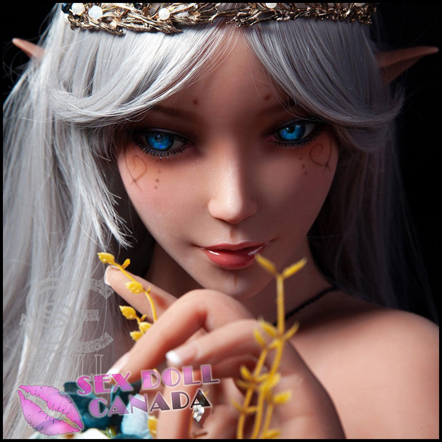 SE DOLL Realistic Sex Doll Fit Athletic Small Waist Gray Silver White Hair