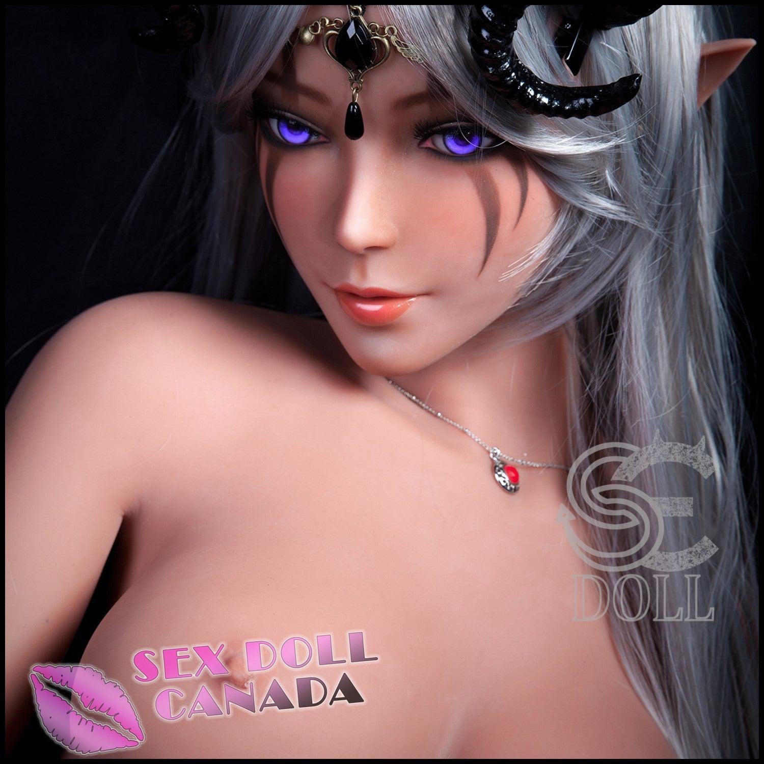 SE DOLL Realistic Sex Doll Gray Silver White Hair Fit Athletic Small Waist