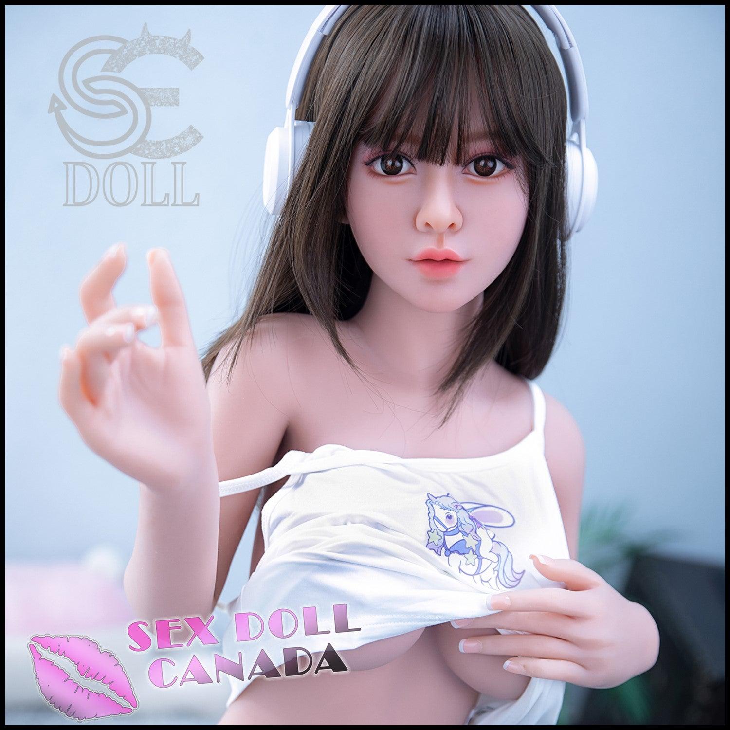 SE DOLL Realistic Sex Doll Brunette Hair Short Petite Big Tits Breasts