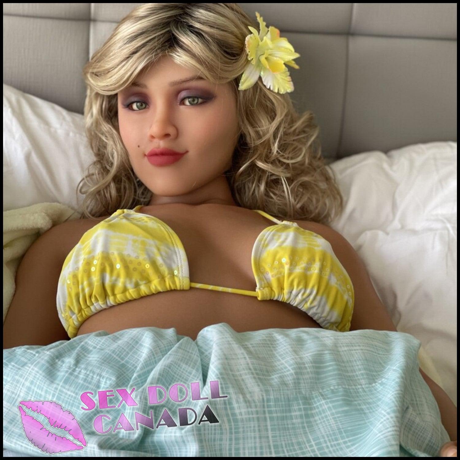 SM Realistic Sex Doll Latina Brazilian Short Petite Blonde Hair