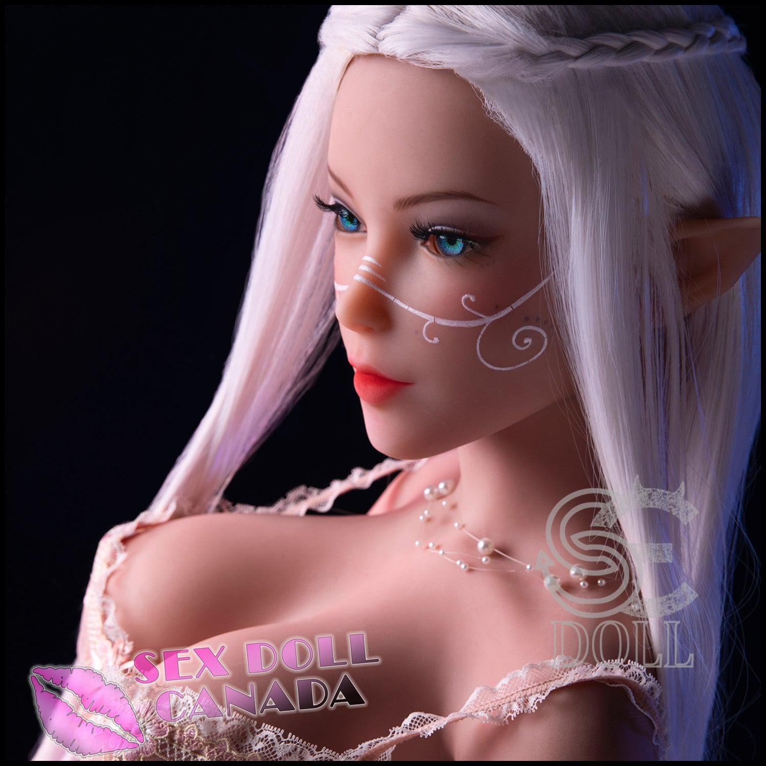 SE DOLL Realistic Sex Doll Elf Fantasy Cosplay Gray Silver White Hair Skinny Slim