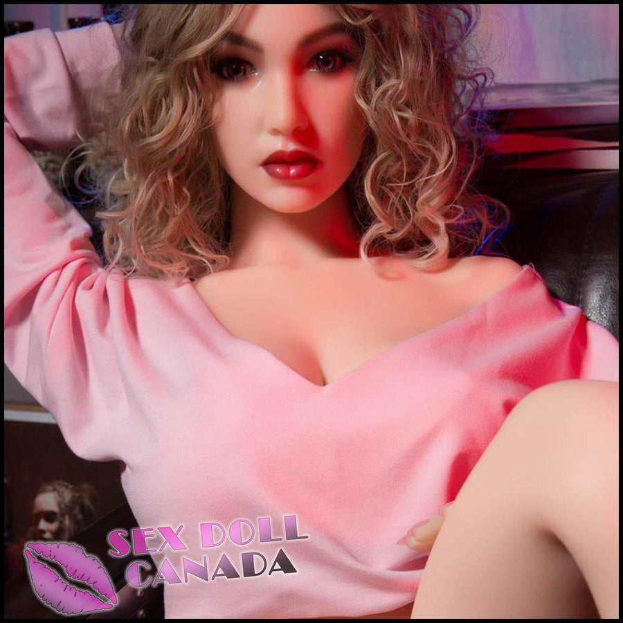  Sino-Doll Realistic Sex Doll Blonde Hair Small Waist Huge Tits  Boobs