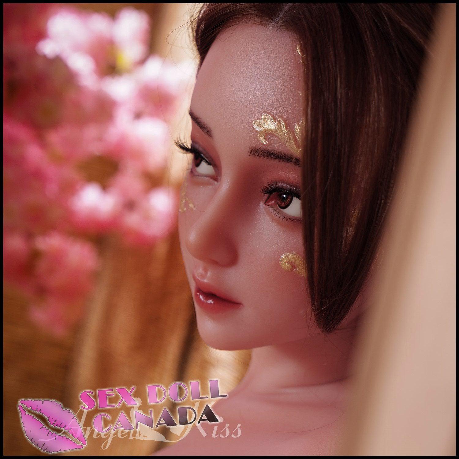 Angel Kiss Realistic Sex Doll Brunette Hair Curvy Full Body Asian Japanese Chinese