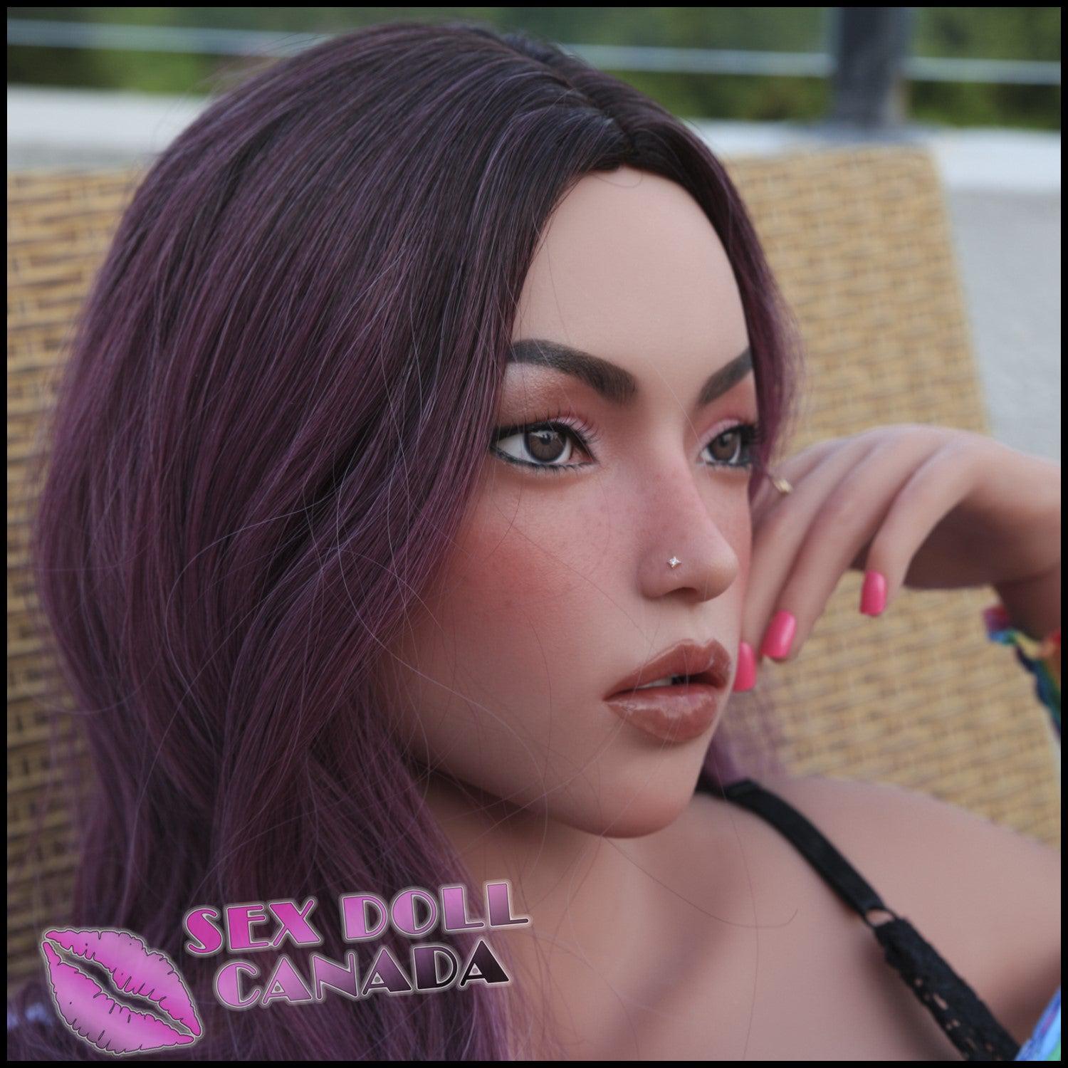 Climax Realistic Sex Doll Pink Purple Hair Big Tits Breasts Western American