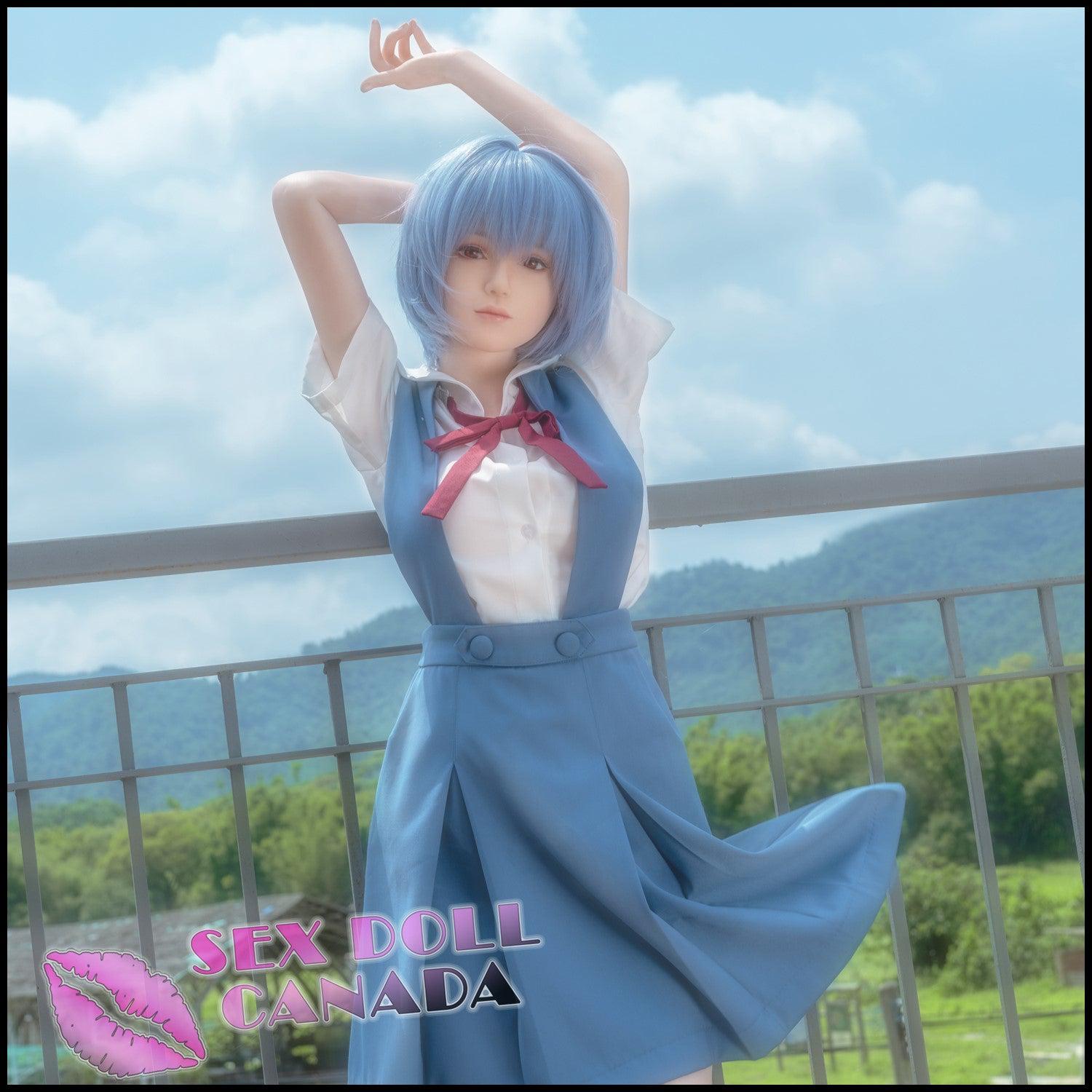 Game Lady Realistic Sex Doll Blue Hair Asian Japanese Chinese Huge Tits Boobs