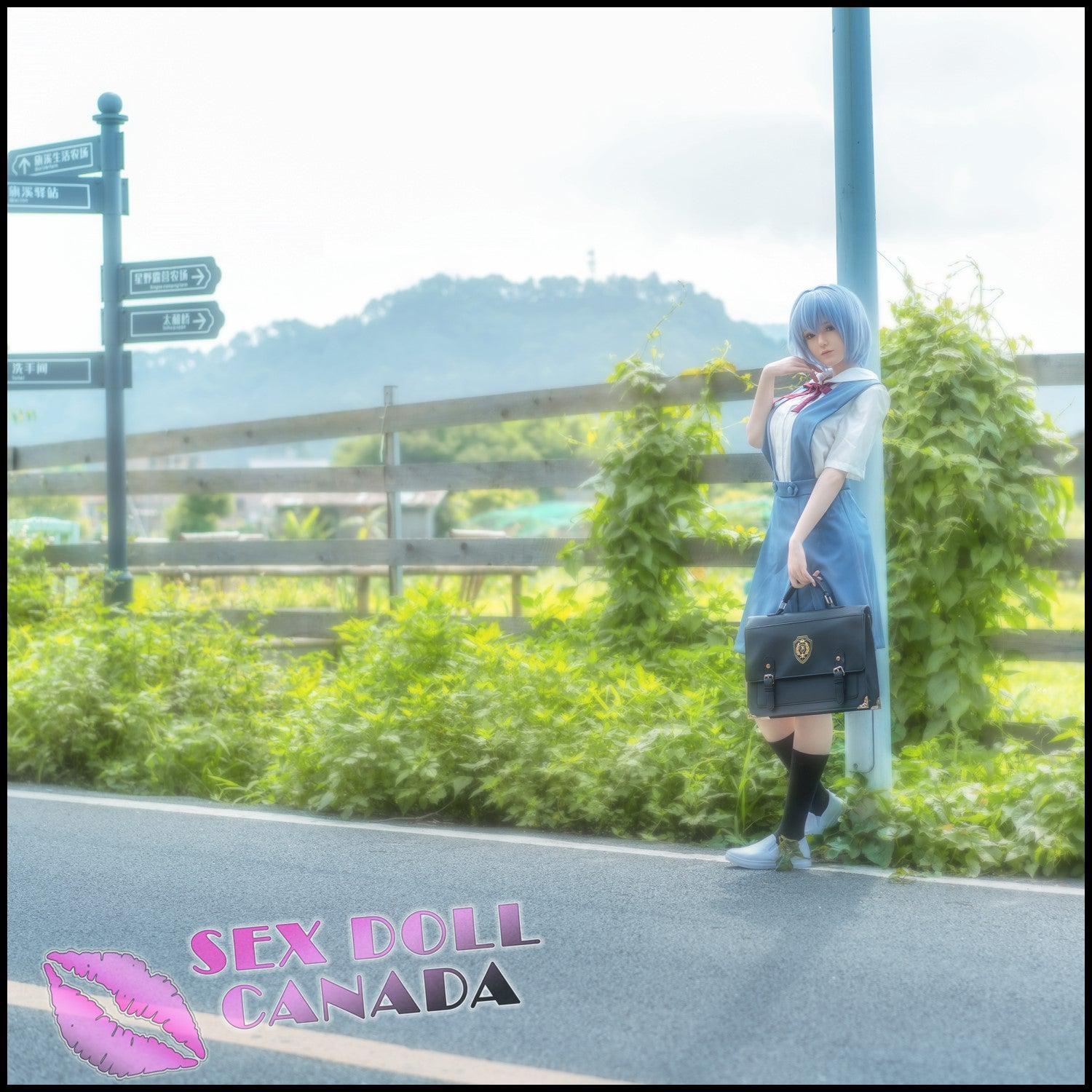 Game Lady Realistic Sex Doll Huge Tits Boobs Elf Fantasy Cosplay Blue Hair