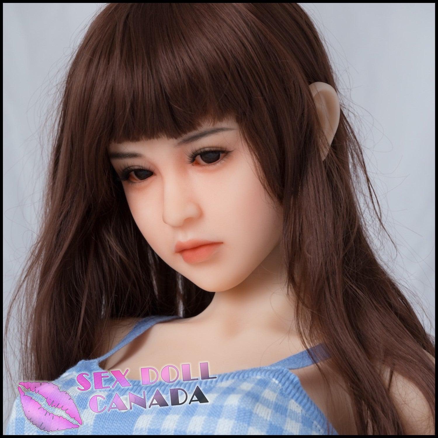 Sanhui Dolls Realistic Sex Doll Asian Japanese Chinese Brunette Hair Small Waist