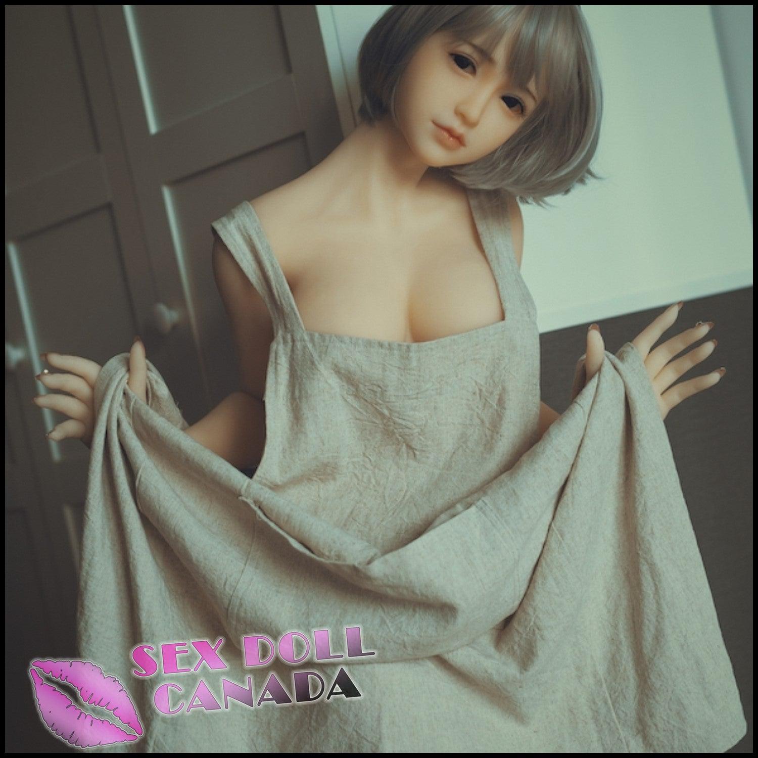 Sanhui Dolls Realistic Sex Doll Gray Silver White Hair Huge Tits Boobs Small Waist