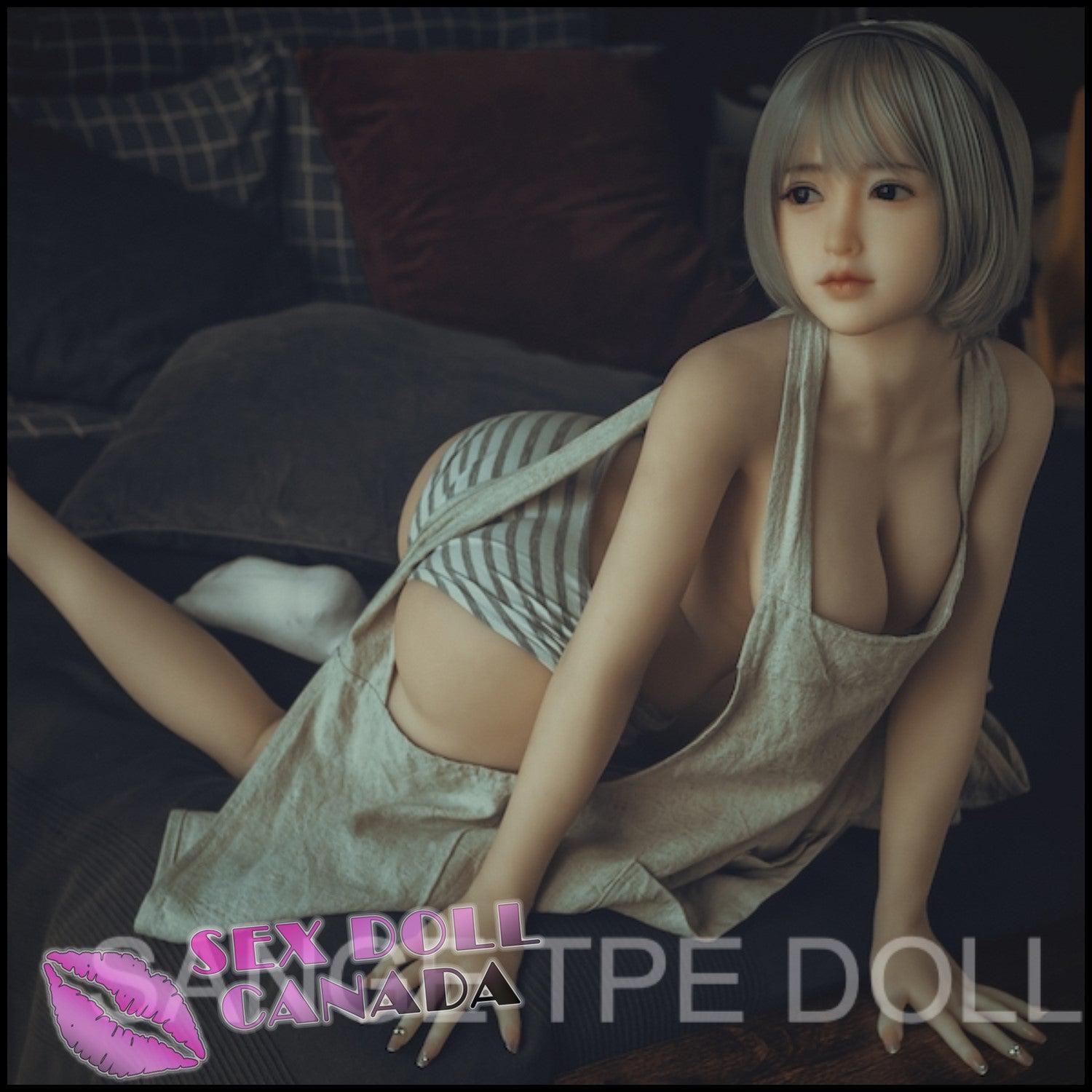 Sanhui Dolls Realistic Sex Doll Small Waist Gray Silver White Hair Asian Japanese Chinese