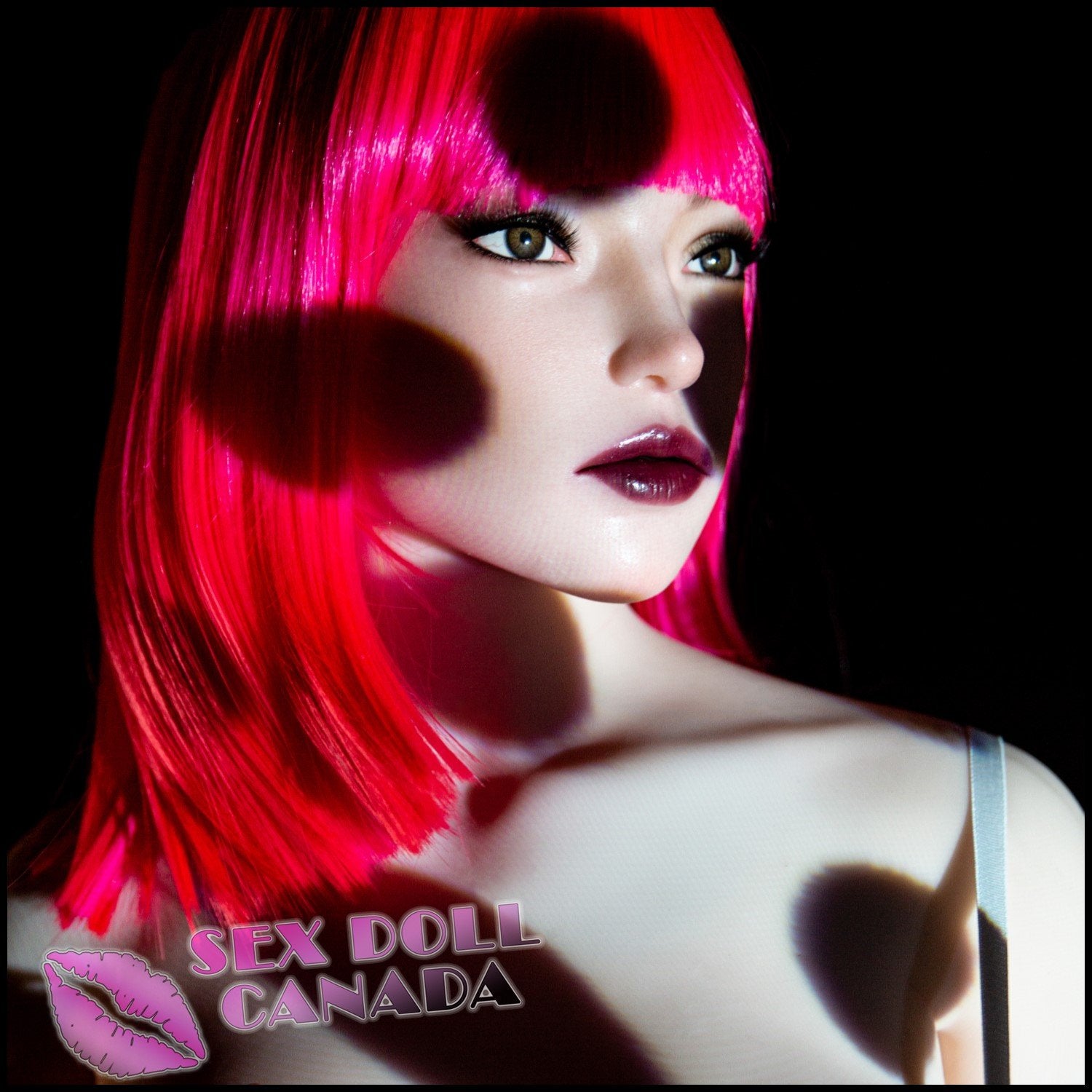 Climax Realistic Sex Doll Big Tits Breasts Pink Purple Hair Big Tits Breasts