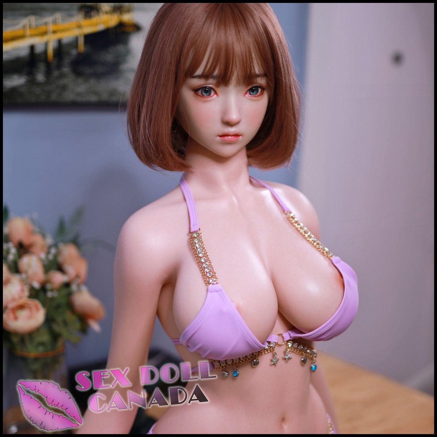 JY Realistic Sex Doll Brunette Hair Small Waist Big Ass Butt