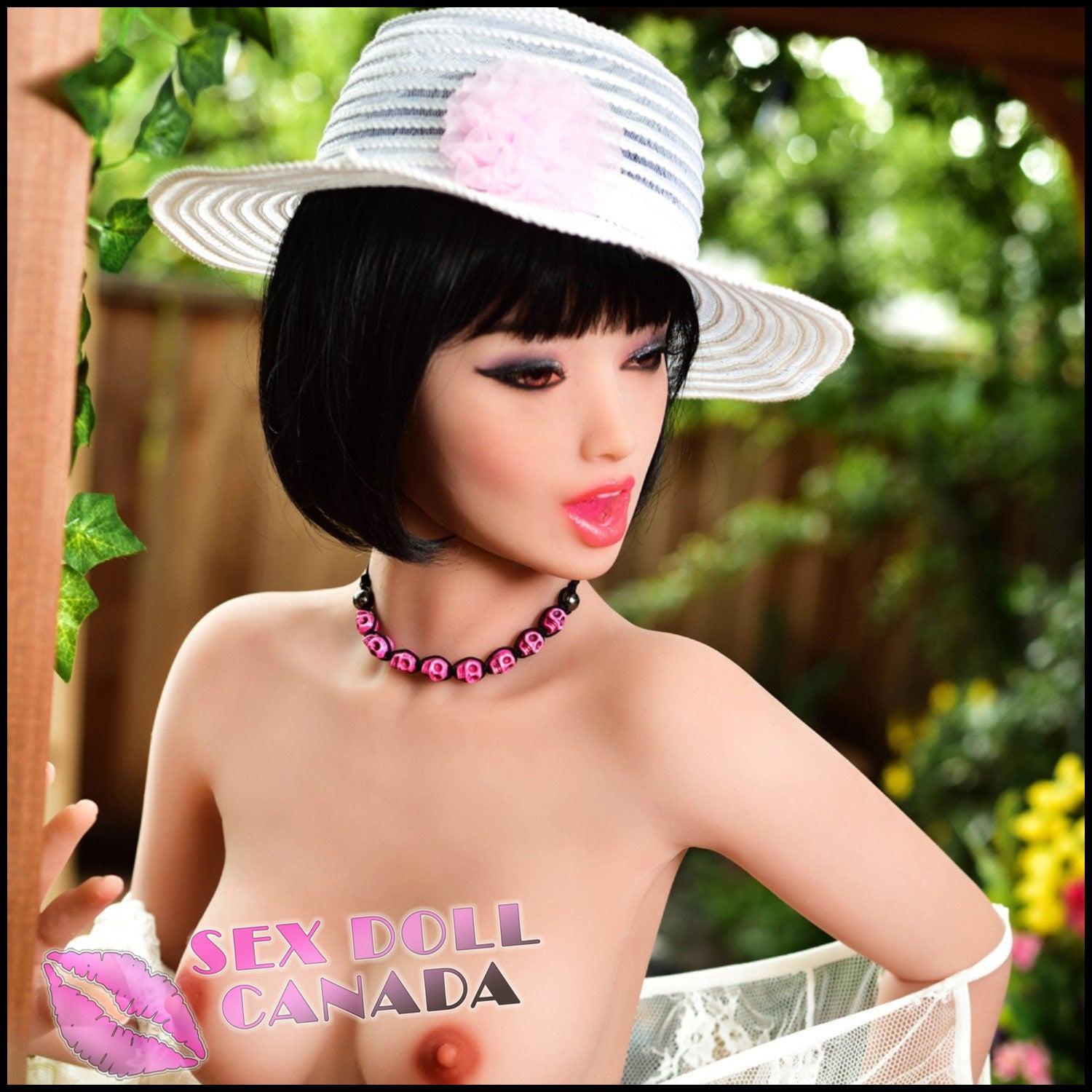 6YE Realistic Sex Doll Blow Job  Open Mouth Small Waist Small Tits  Boobs