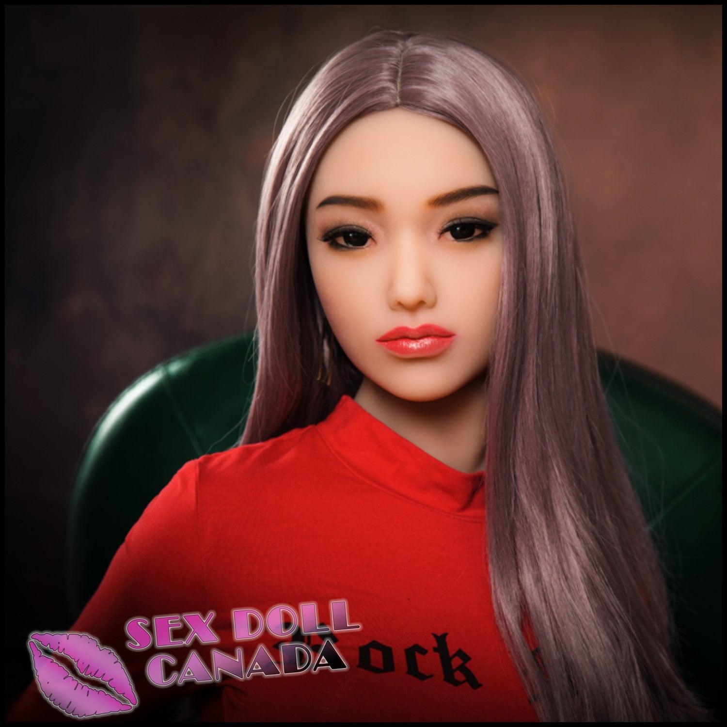 HR Doll Realistic Sex Doll Gray Silver White Hair Fit Athletic Asian Japanese Chinese