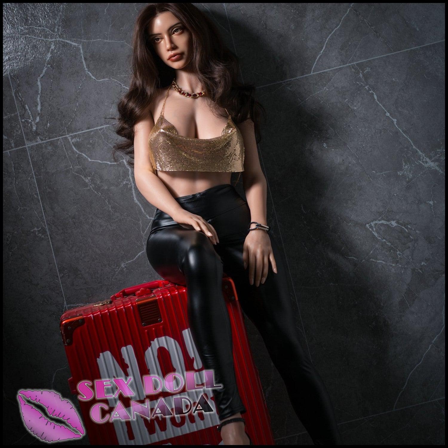 YL Realistic Sex Doll Latina Brazilian Brunette Hair Curvy Full Body