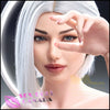 IRONTECH Realistic Sex Doll Huge Tits Boobs Elf Fantasy Cosplay Gray Silver White Hair