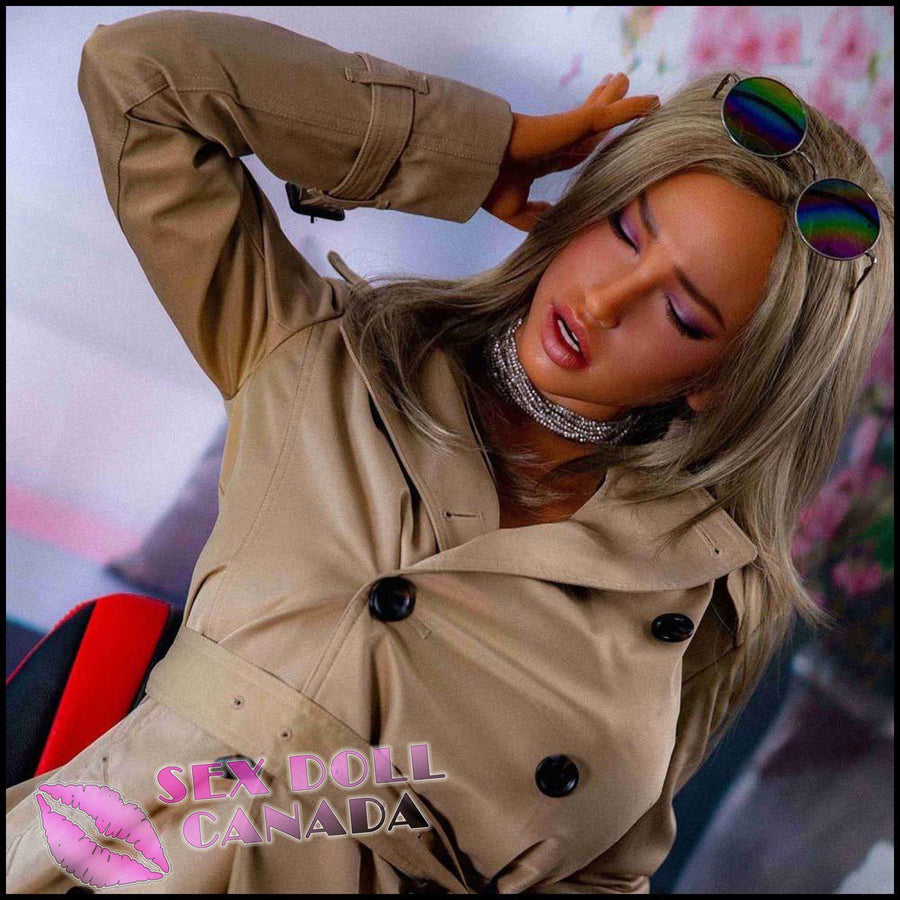  Sino-Doll Realistic Sex Doll Blonde Hair Fit  Athletic Sleeping  Closed Eyes