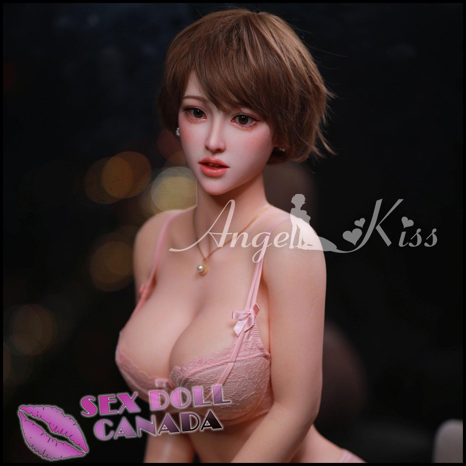 Angel Kiss Realistic Sex Doll Curvy Full Body Brunette Hair Big Tits Breasts