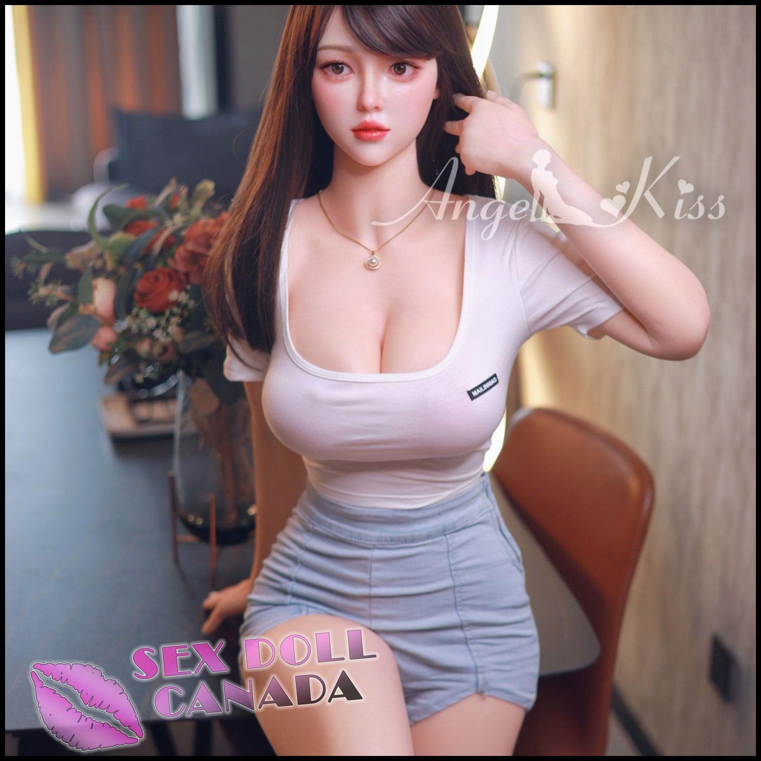 Angel Kiss Realistic Sex Doll Asian Japanese Chinese Brunette Hair Curvy Full Body