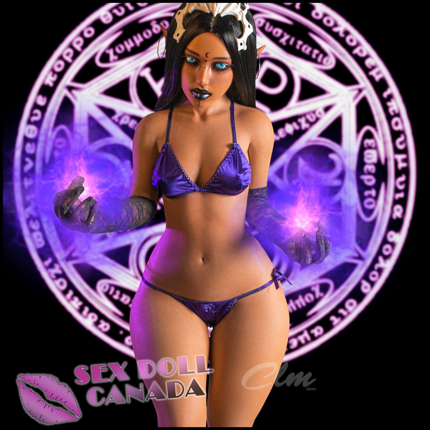 Climax Realistic Sex Doll Big Tits Breasts Black Hair Curvy Full Body