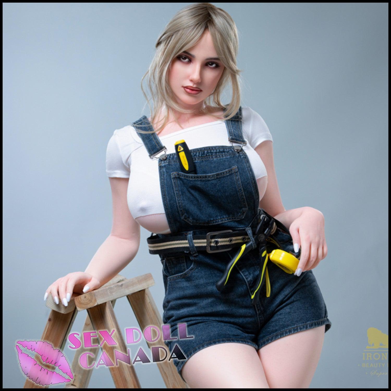 IRONTECH Realistic Sex Doll Curvy Full Body Blonde Hair BBW Chubby Fat