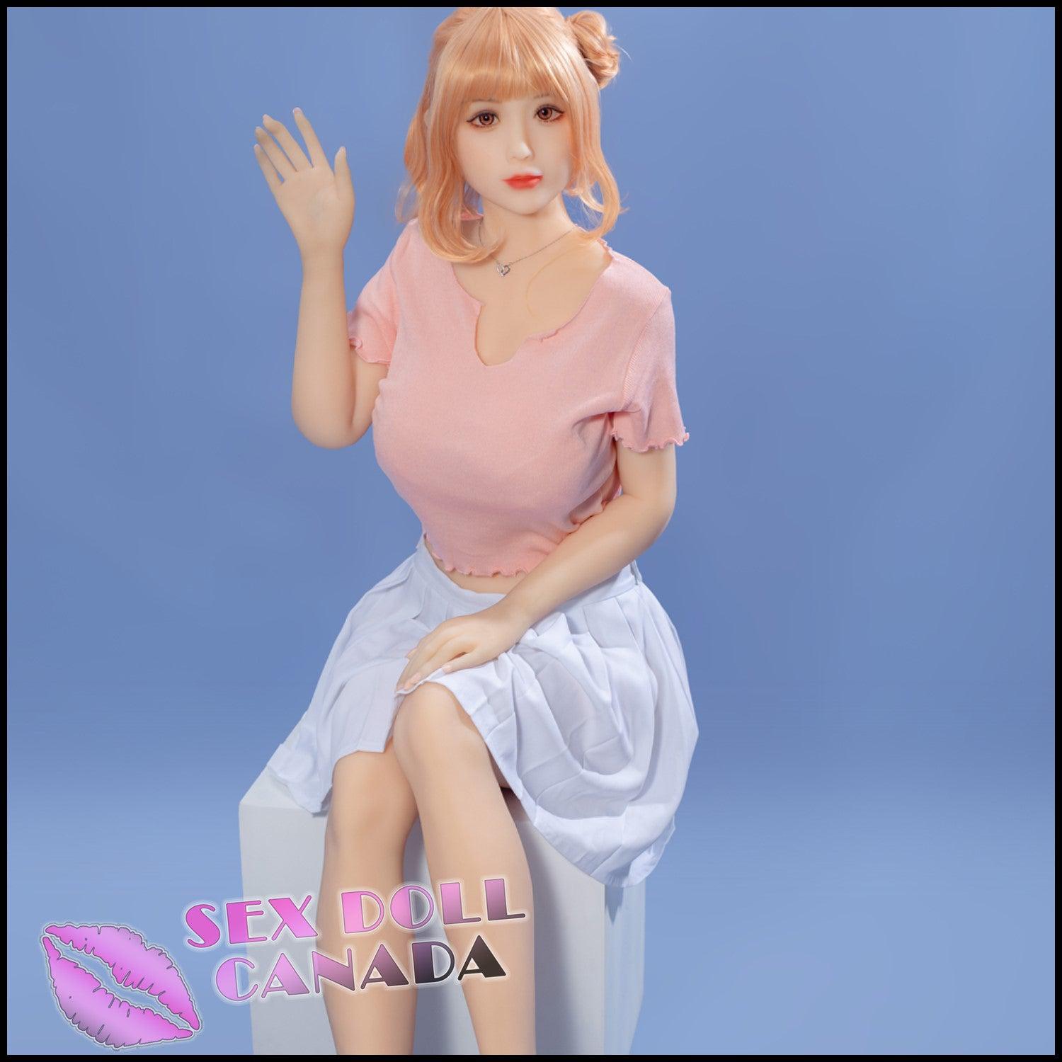 IRONTECH Realistic Sex Doll Blonde Hair Asian Japanese Chinese Huge Tits Boobs