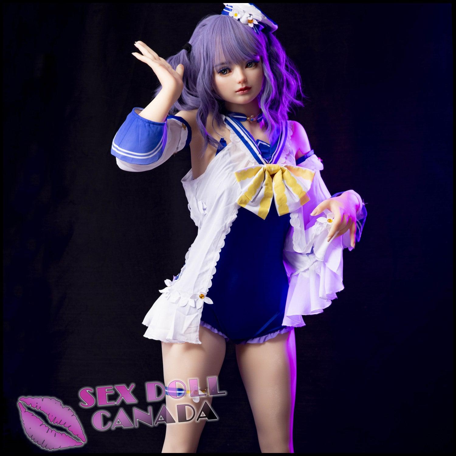 Sino-Doll Realistic Sex Doll Cartoon Hentai Anime Pink Purple Hair Cartoon Hentai Anime