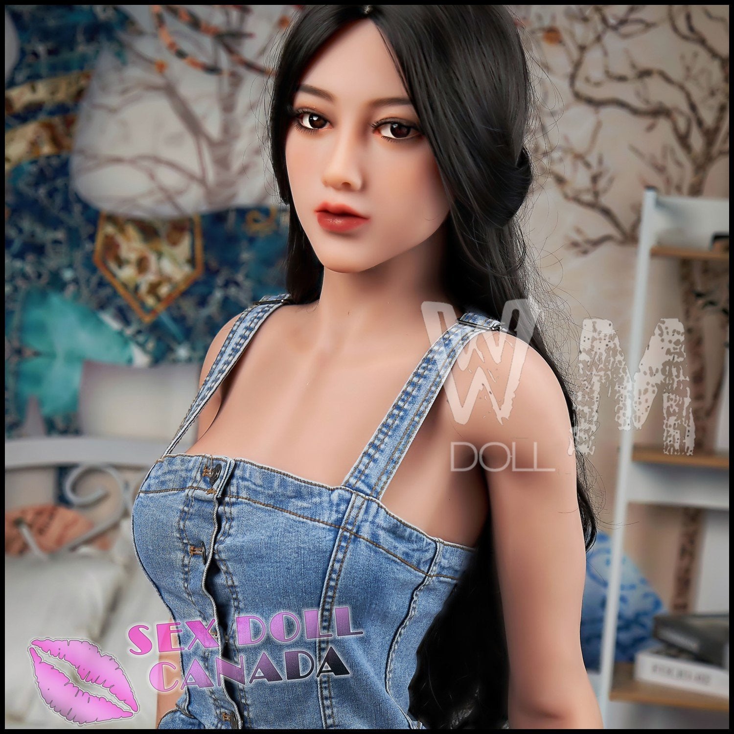 WM Doll Realistic Sex Doll Big Ass Butt Black Hair Long Puffy Nipples