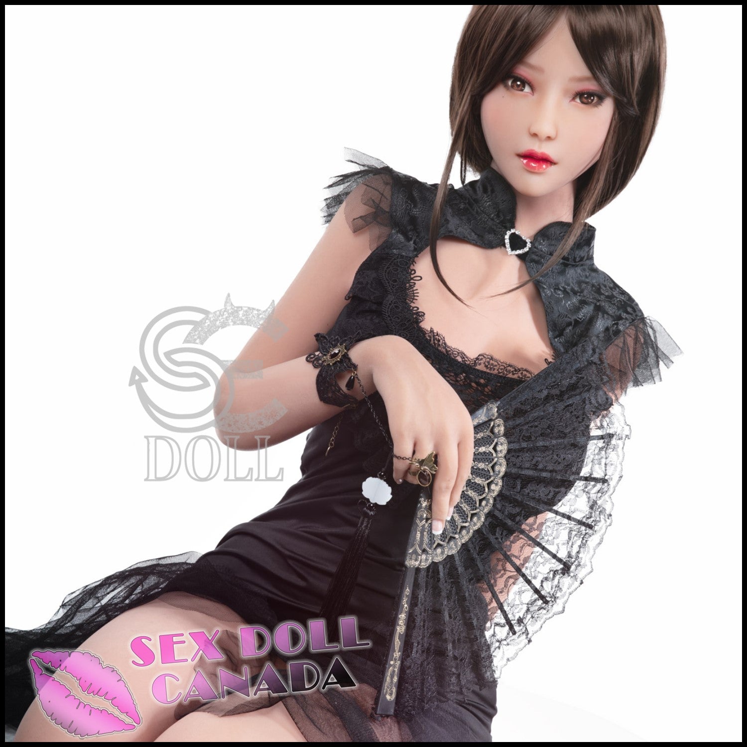 SE DOLL Realistic Sex Doll Small Waist Big Tits Breasts Brunette Hair